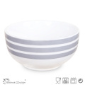 13cm Nouveau Bone China Bowl Simple Color Decal